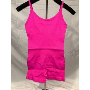 NEW OQQ One Piece Yoga  Ribbed Hot Pink Workout Romper size S